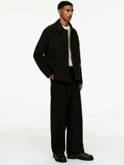 Boxy Wool-Blend Jacket