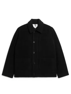 Boxy Wool-Blend Jacket