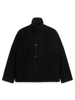 Boxy Wool-Blend Jacket