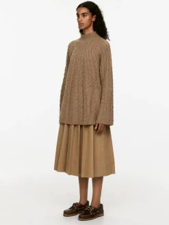 Cable-Knit Wool Jumper