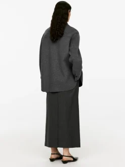 Double-Face Wool-Blend Shirt