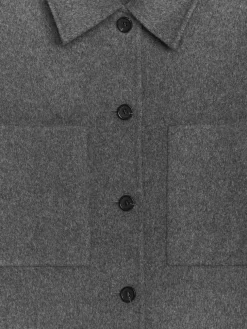 Double-Face Wool-Blend Shirt