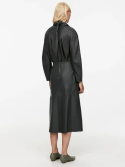 Panel Leather Skirt