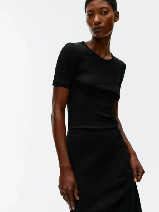 Rib-Knitted Skirt