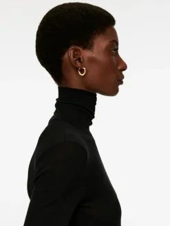 Roll-Neck Cotton Top