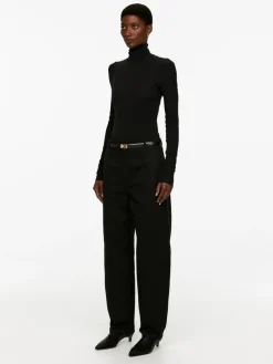 Roll-Neck Cotton Top