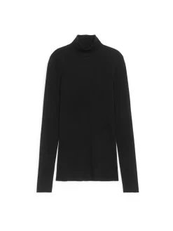 Roll-Neck Cotton Top