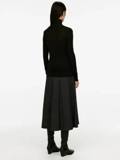 Roll-Neck Wool Top
