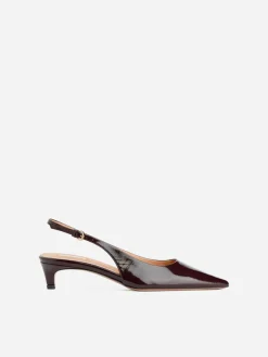 Slingback Leather Pumps