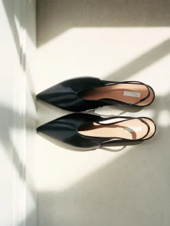 Slingback Leather Pumps