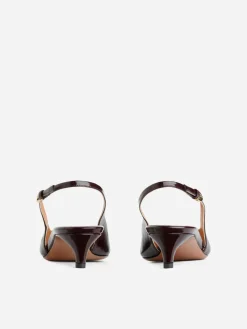 Slingback Leather Pumps
