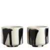 Stoneware Cups Set Of 2