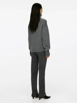 Stretch Zip-Detail Trousers