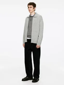 Wool Zip Cardigan