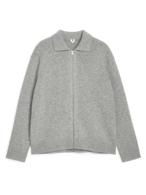 Wool Zip Cardigan
