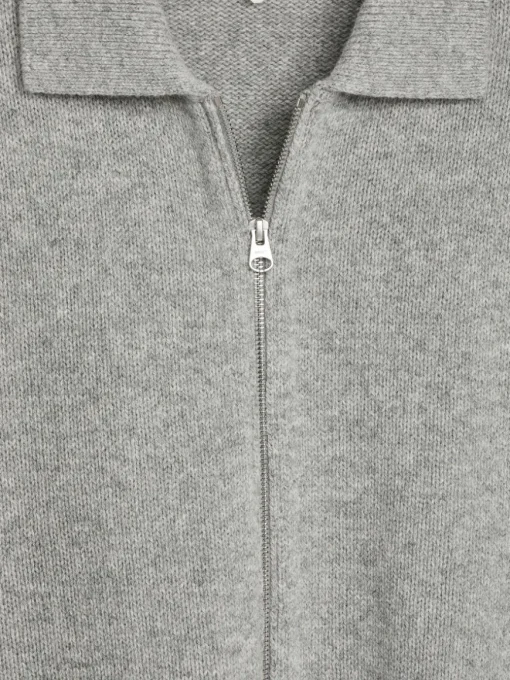 Wool Zip Cardigan